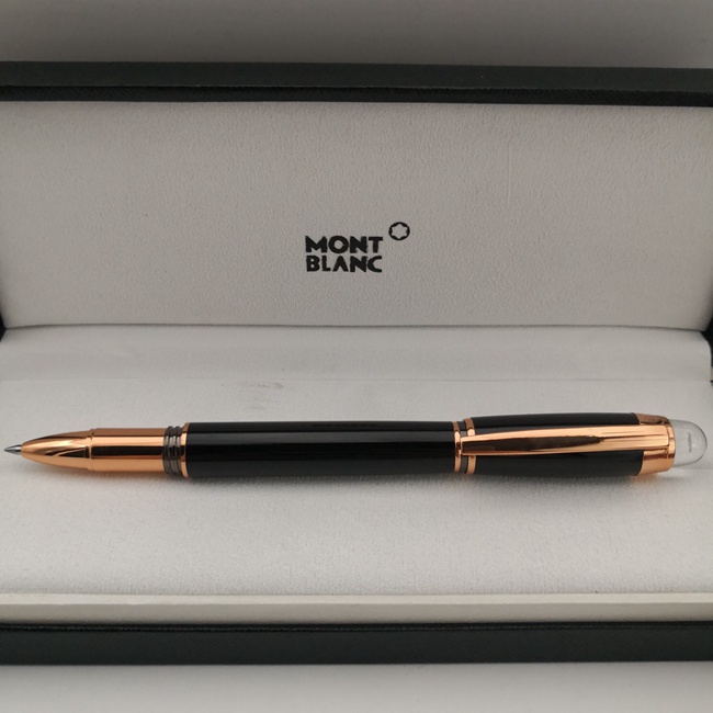 Mont Blanc Starwalker Pen Fake - AAA Quality - Black&Gold Rollerball Pen